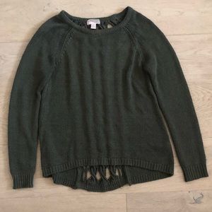 FOREVER 21 army green sweater